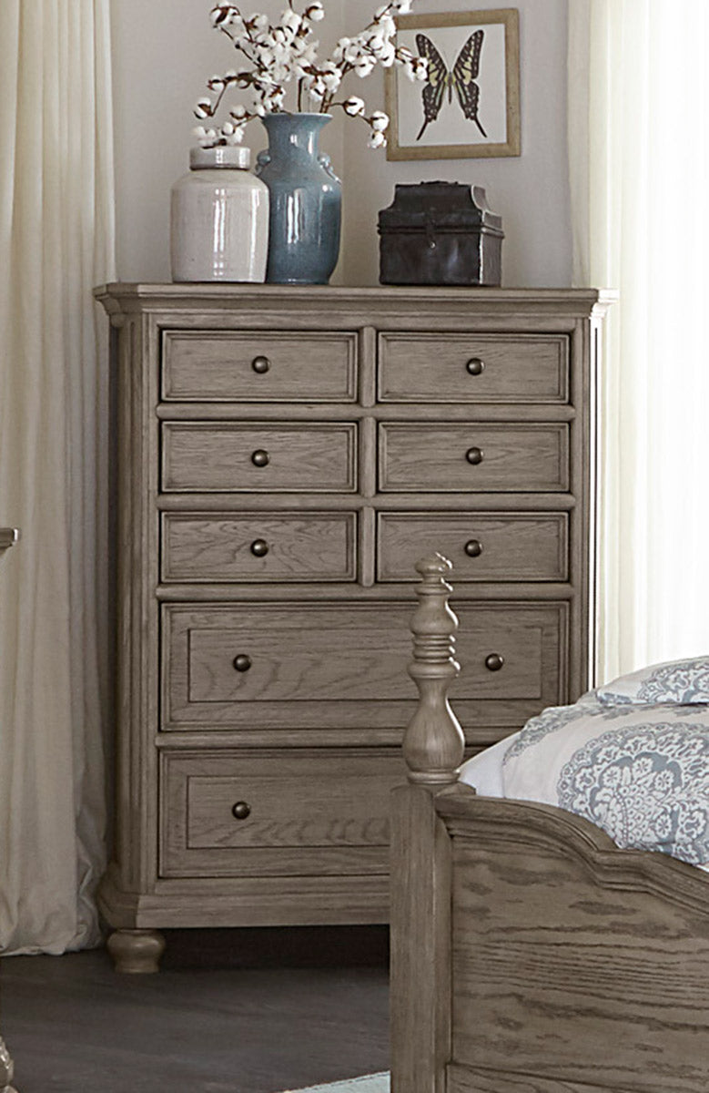 Homelegance Lavonia 8 Drawer Chest in Gray 1707-9 image
