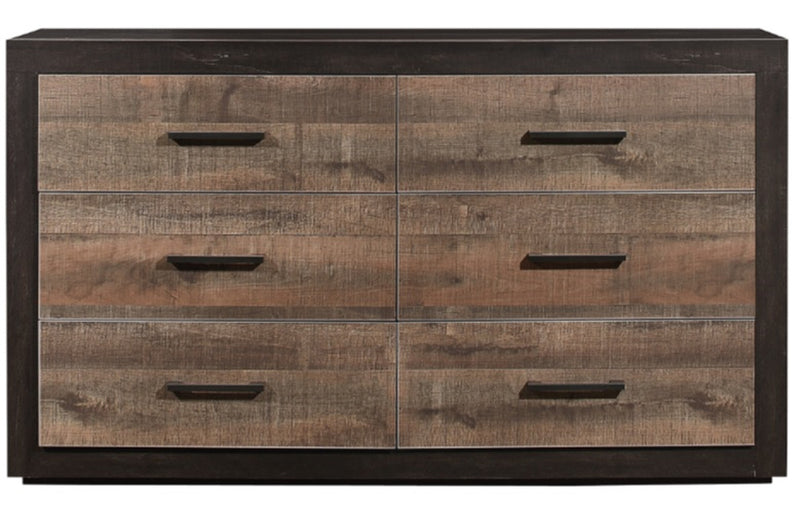Homelegance Miter Dresser in Rustin Mahogany & Dark Ebony 1762-5 image