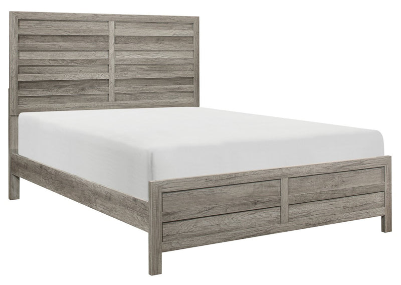 Homelegance Furniture Mandan King Panel Bed in Weathered Gray 1910GYK-1EK* image