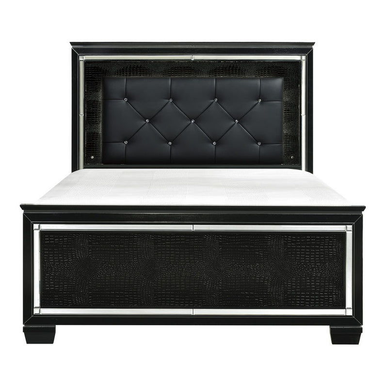 Homelegance Allura Queen Panel Bed in Black 1916BK-1* image