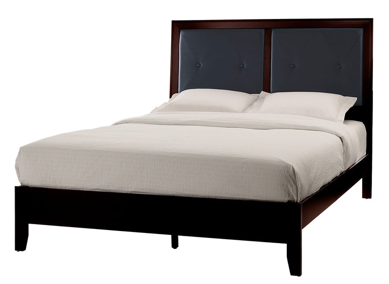 Homelegance Edina Queen Panel Bed in Espresso-Hinted Cherry 2145-1 image