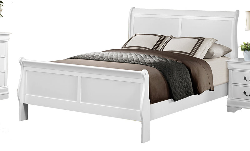 Homelegance Mayville King Sleigh Bed in White 2147KW-1EK image