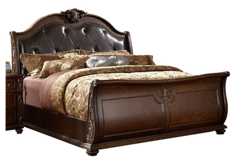 Homelegance Hillcrest Manor Queen Sleigh Bed in Rich Cherry 2169SL-1* image