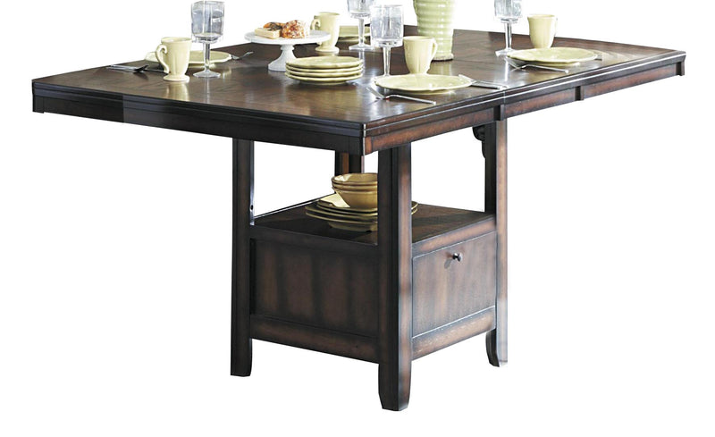 Homelegance Bayshore Counter Height Table in Medium Walnut 5447-36XL image