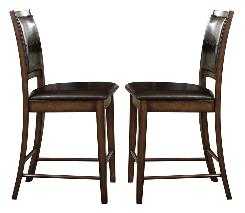 Homelegance Verona Counter Height Chair in Distressed Amber (set of 2) 727-24 image