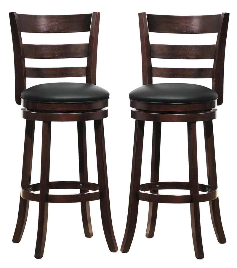 Homelegance Edmond Swivel Counter Height Chair in Dark Cherry (set of 2) 1144E-24S image