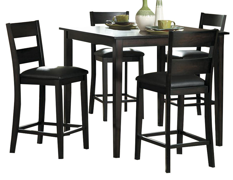 Homelegance Griffin 5-Piece Counter Height Table Set in Deep Espresso 2425-36 image