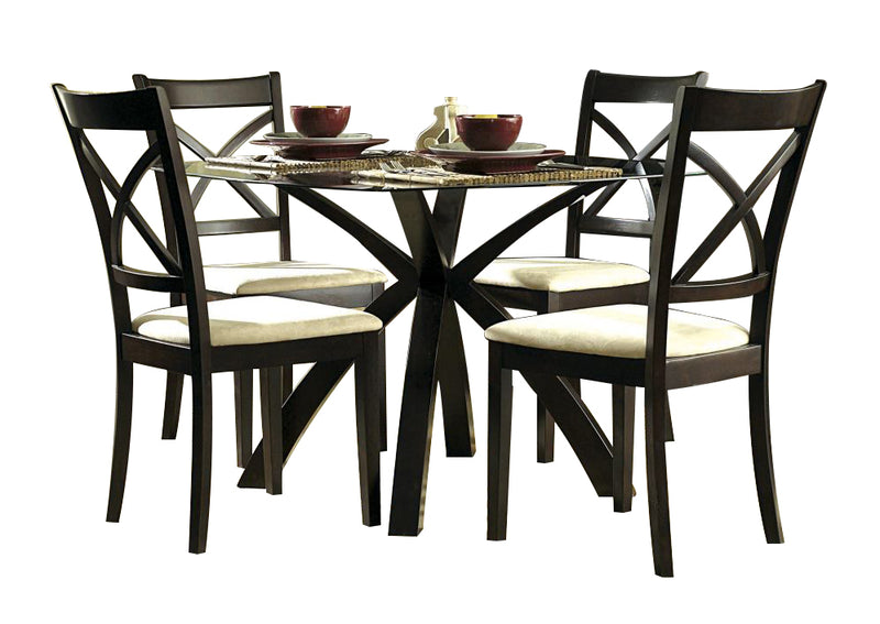 Homelegance Cantor 5-Piece Dinette Table Set in Warm Cherry 5380 image