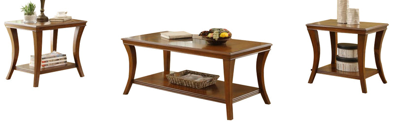 Homelegance Petrillo 3-Piece Occasional Table Set in Rich Cherry 3239-31 image
