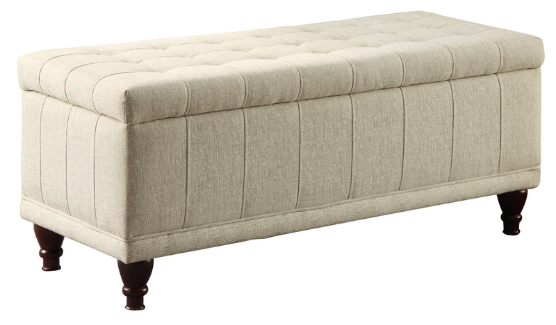 Homelegance Afton Lift Top Storage Bench in Cream 4730NF image