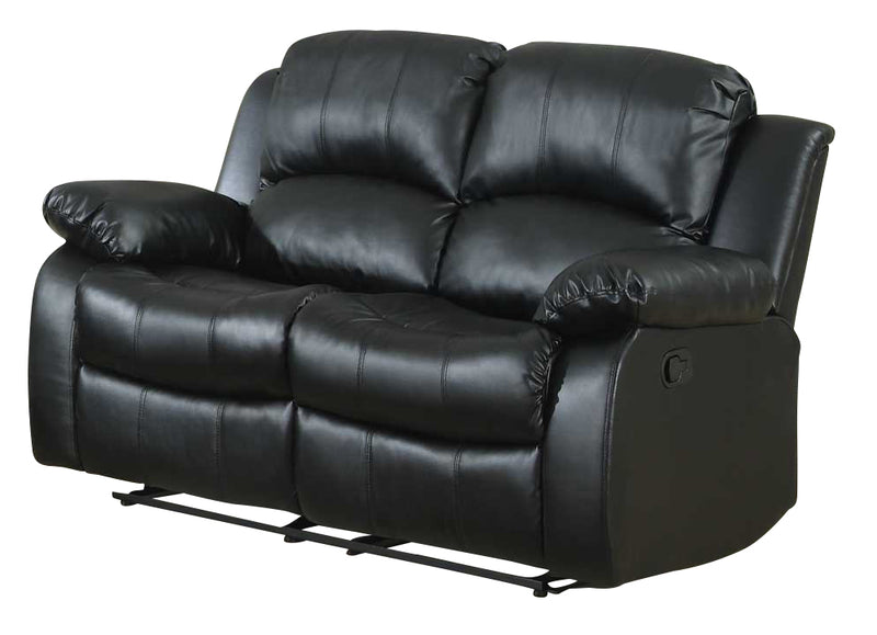 Homelegance Cranley Double Reclining Love Seat in Black 9700BLK-2 image