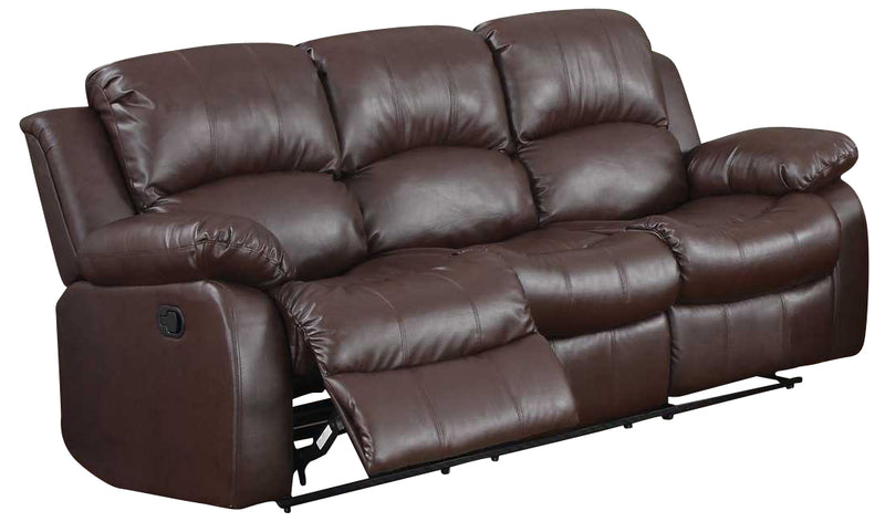 Homelegance Cranley Double Reclining Sofa in Brown 9700BRW-3 image