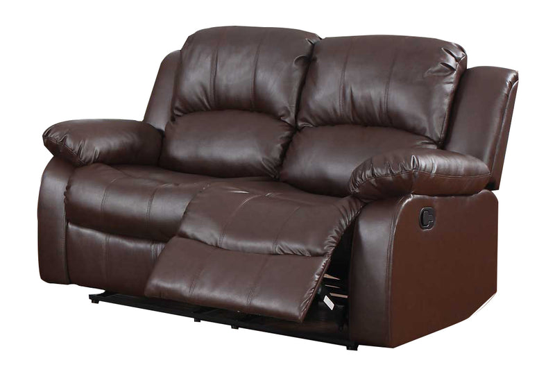 Homelegance Cranley Double Reclining Love Seat in Brown 9700BRW-2 image