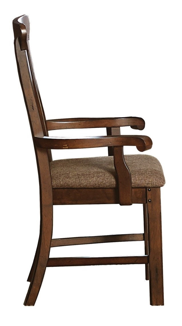 Homelegance Schleiger Arm Chair in Dark Brown (Set of 2) image
