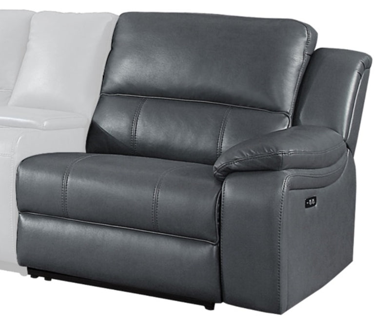 Homelegance Furniture Falun Power RSF Reclining Chair with USB Port in Gray 8260GY-RRPW image