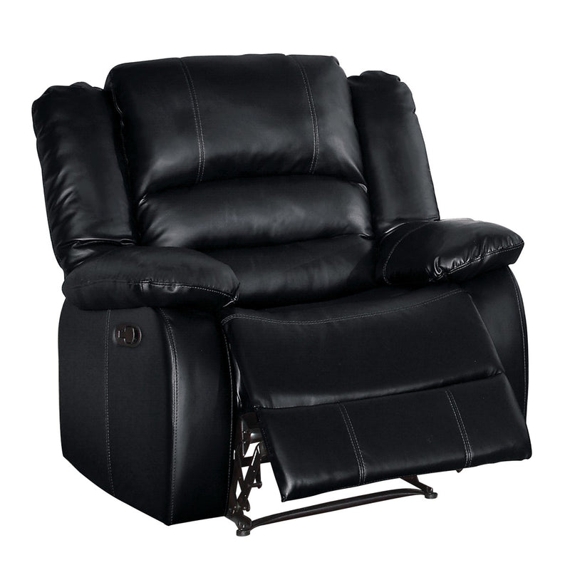 Homelegance Furniture Jarita Reclining Chair in Black 8329BLK-1 image