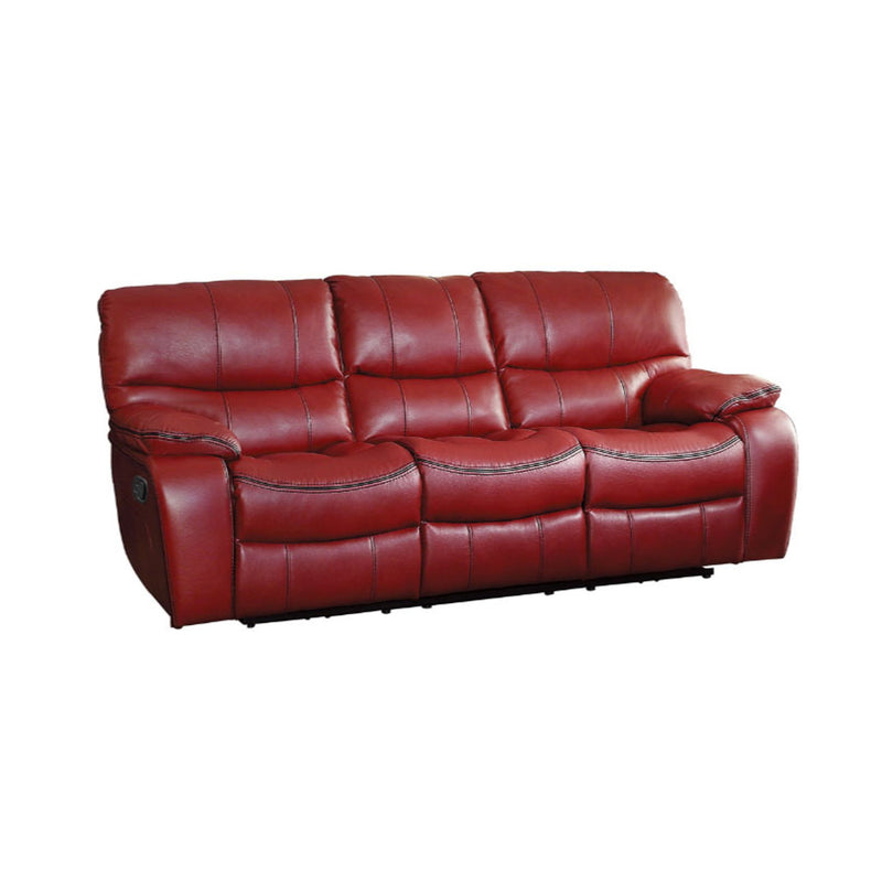 Homelegance Furniture Pecos Power Double Reclining Sofa in Red 8480RED-3PW image