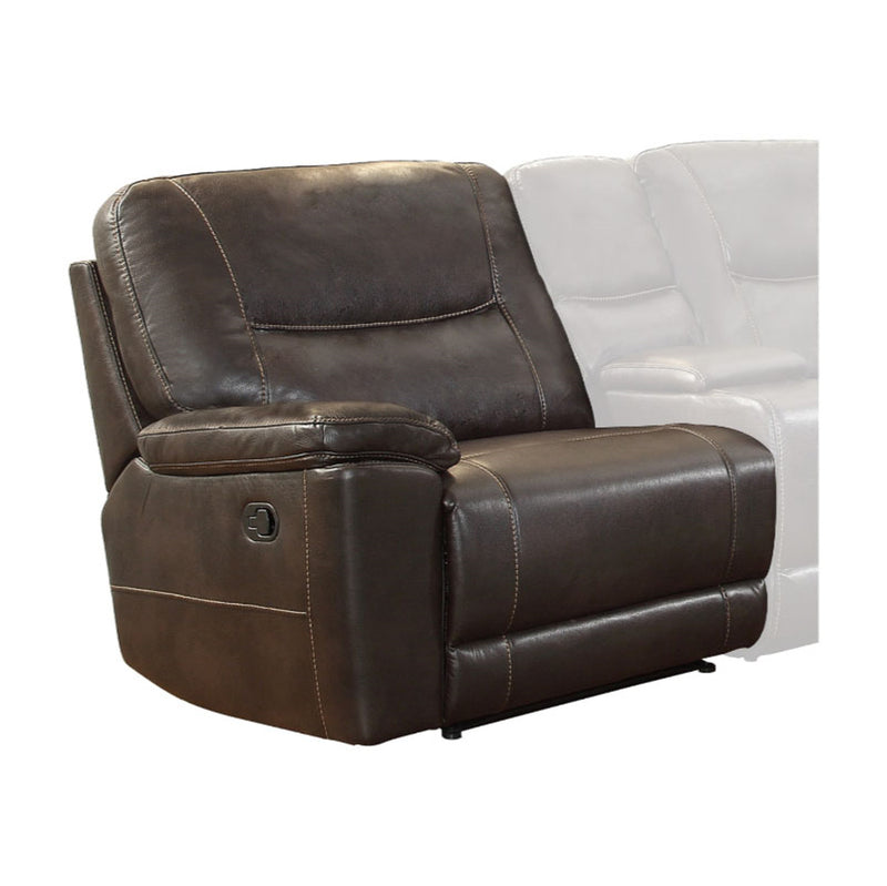 Homelegance Furniture Columbus Left Side Reclining Chair in Dark Brown 8490-LR image