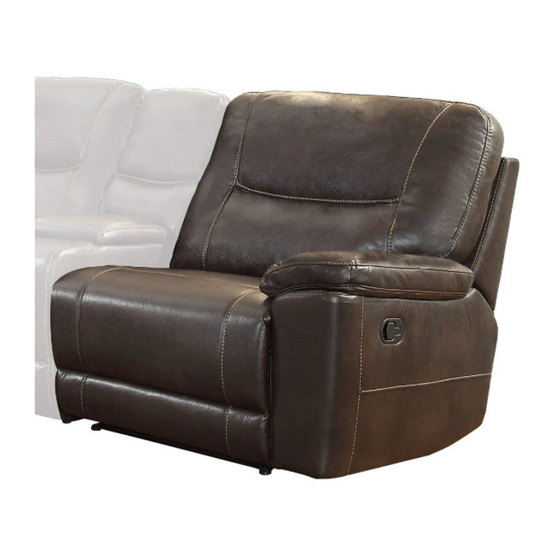 Homelegance Furniture Columbus Right Side Reclining Chair in Dark Brown 8490-RR image