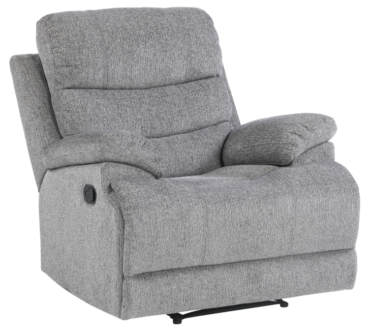 Homelegance Furniture Sherbrook Power Reclining Chair with Power Headrest and USB Port in Gray 9422FS-1PWH image