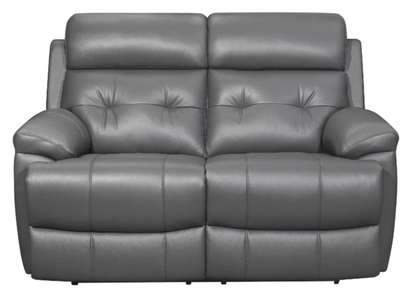 Homelegance Furniture Lambent Double Reclining Loveseat in Dark Gray 9529DGY-2 image