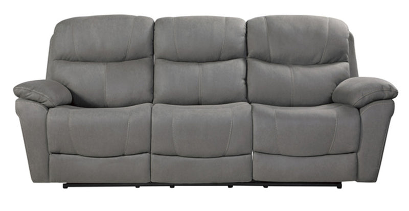 Homelegance Furniture Longvale Double Power Reclining Sofa in Gray 9580GY-3PWH image
