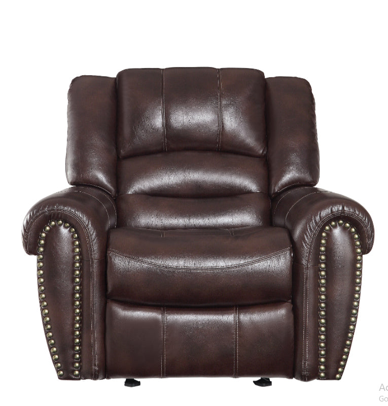 Homelegance Furniture Center Hill Glider Reclining Chair in Saddle 9668NDB-1 image