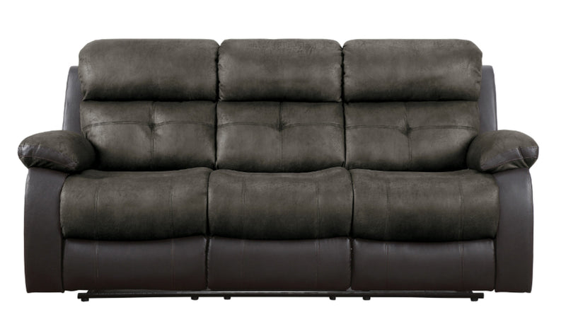 Homelegance Furniture Acadia Double Reclining Sofa in Brown 9801BR-3 image