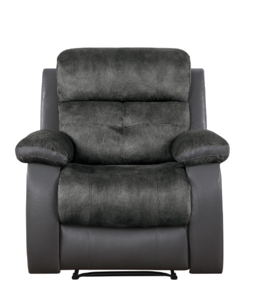 Homelegance Furniture Acadia Reclining Chair in Gray 9801GY-1 image