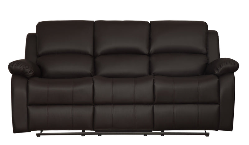Homelegance Furniture Clarkdale Double Reclining Sofa in Dark Brown 9928DBR-3 image