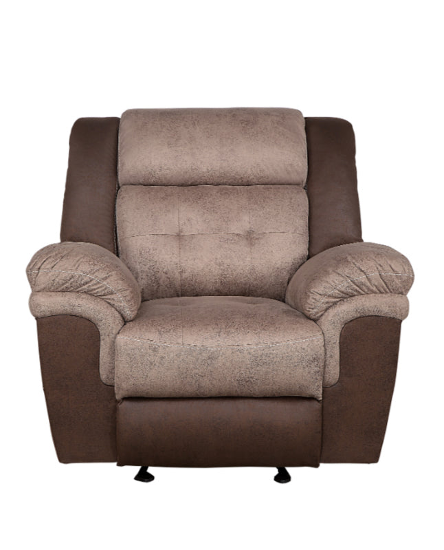 Homelegance Furniture Chai Glider Reclining Chair in 2-tones Brown 9980-1 image