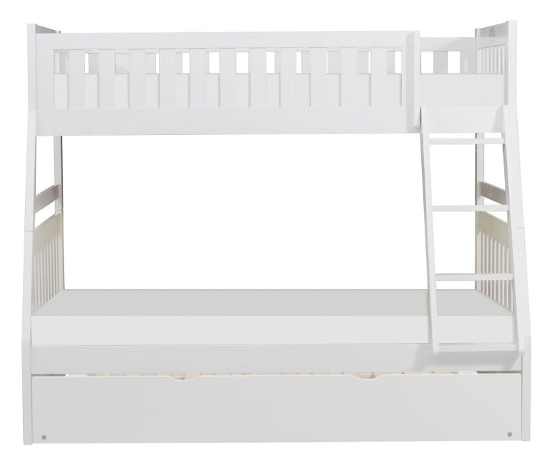 Homelegance Galen Twin/Full Bunk Bed w/ Twin Trundle in White B2053TFW-1*R image