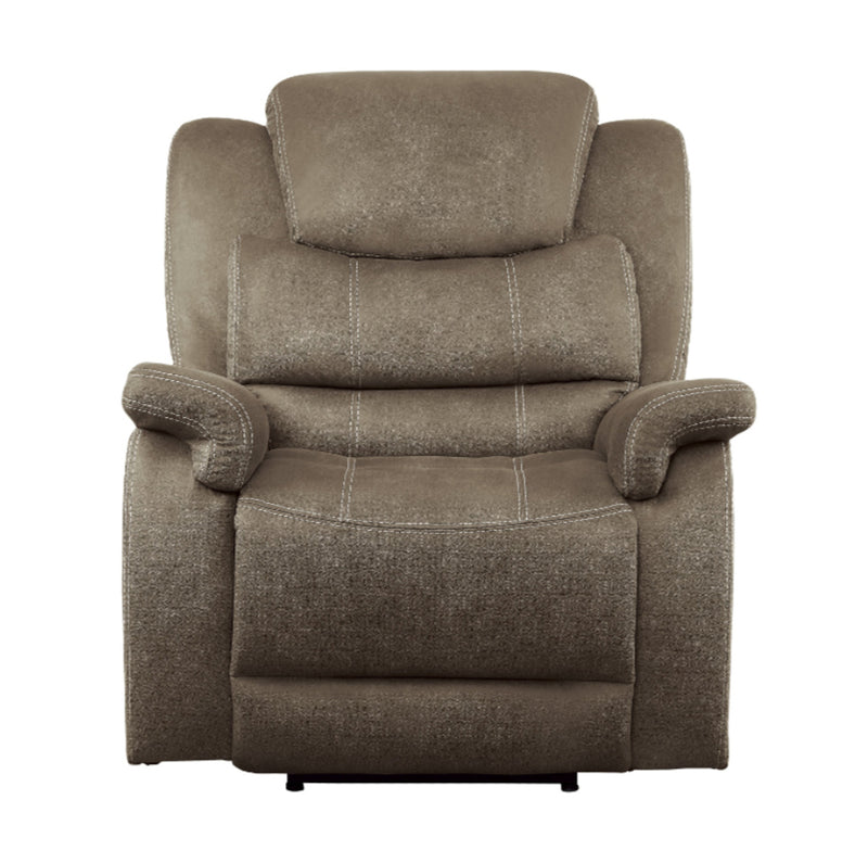 Homelegance Furniture Shola Glider Reclining Chair in Chocolate 9848BR-1 image