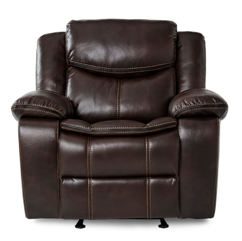 Homelegance Furniture Bastrop Glider Reclining Chair in Brown 8230BRW-1 image