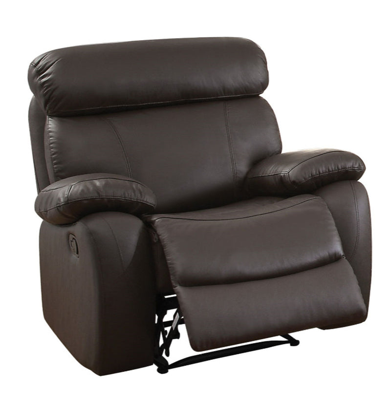 Homelegance Furniture Pendu Reclining Chair in Brown 8326BRW-1 image