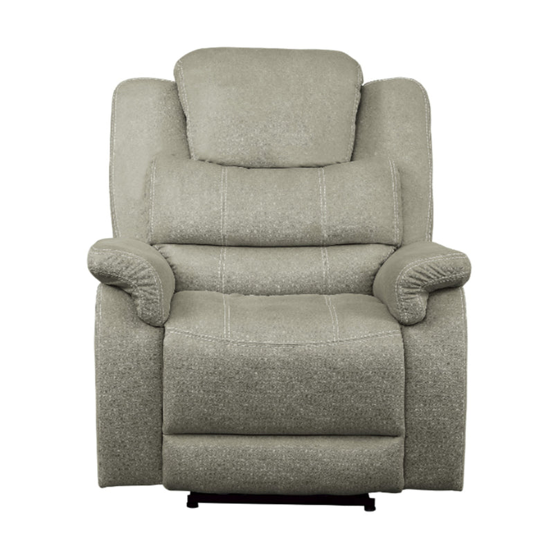 Homelegance Furniture Shola Power Reclining Chair in Gray 9848GY-1PWH image