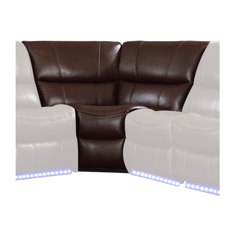 Homelegance Furniture Pecos Corner Seat in Dark Brown 8480BRW-CR image