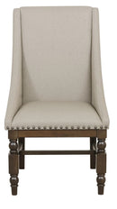 Homelegance Reid Arm Chair in Dark Cherry (Set of 2) image