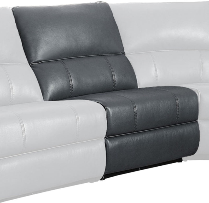 Homelegance Furniture Falun Power Armless Reclining Chair in Gray 8260GY-ARPW image