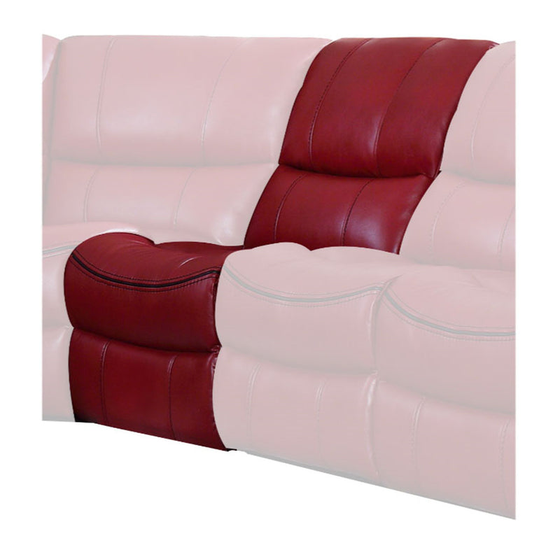 Homelegance Furniture Pecos Armless Reclining Chair in Red 8480RED-AR image