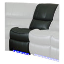 Homelegance Furniture Pecos Power Armless Reclining Chair w/ LED in Gray 8480GRY-ARPD image