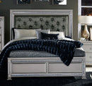Homelegance Bevelle King Upholstered Panel Bed in Silver 1958K-1EK image