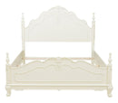 Homelegance Cinderella Queen Poster Bed in Ecru White 1386-1* image