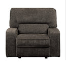 Homelegance Furniture Borneo Power Reclining Chair in Chocolate 9849CH-1PWH image