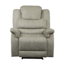 Homelegance Furniture Shola Power Reclining Chair in Gray 9848GY-1PWH image