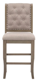 Homelegance Vermillion Counter Height Chair in Gray (Set of 2) image