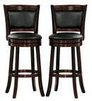 Homelegance Shapel Swivel Counter Height Chair in Cherry (set of 2) 1131-24S image