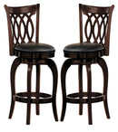 Homelegance Shapel Swivel Counter Height Chair in Cherry (set of 2) 1133-24S image