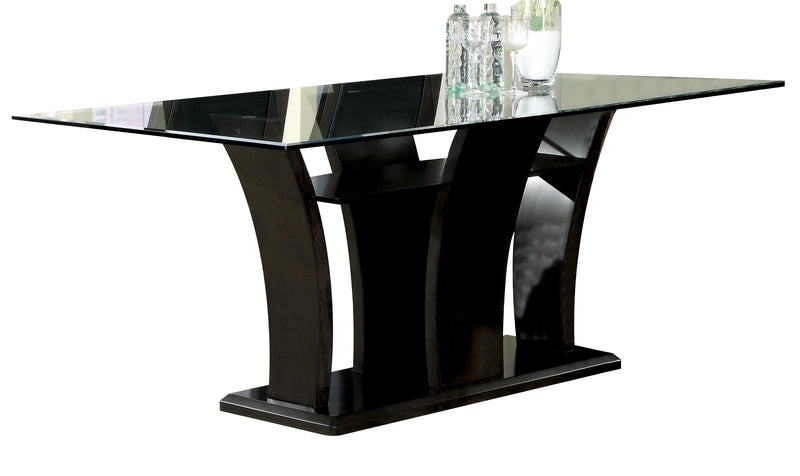 Homelegance Daisy Rectangular Dining Table in Espresso 710-72 image