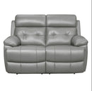 Homelegance Furniture Lambent Double Reclining Loveseat in Gray 9529GRY-2 image